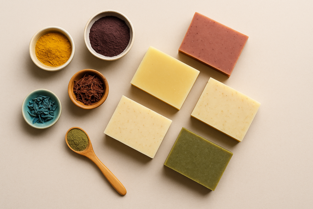 How to Make Natural Soap Colorants from Plants - Colorful soaps and botanical ingredients 