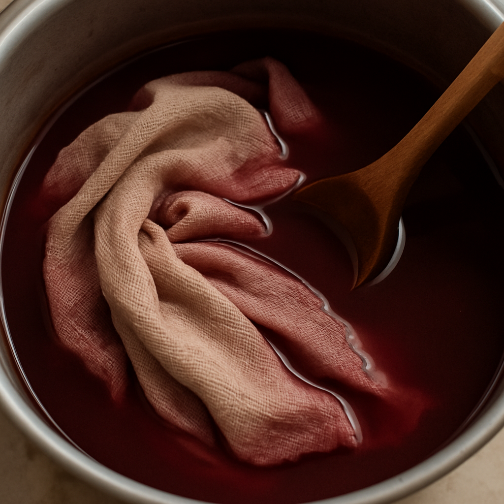 How long should you soak fabric in a Mimosa Hostilis dye bath