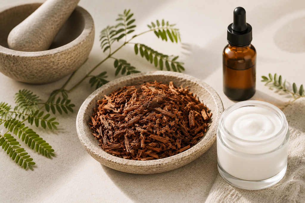 | Mimosa Hostilis Root Bark Compatibility Skincare Guide: What Formulators Should Know Mimosa Hostilis Root Bark compatibility in skincare